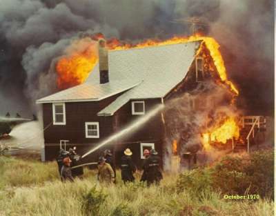 Oak Beach Fire from 1970