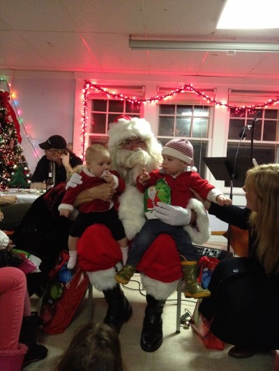 Don Gelestino (Santa) with Anna and Michael Schappert